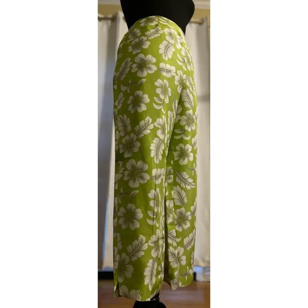 Allison Taylor Silk Floral Print Pants Size 10 - Picture 2 of 5
